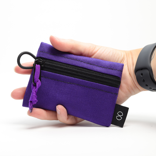 Tiny Pocket Pouch (#019) Purple/Flo Yellow