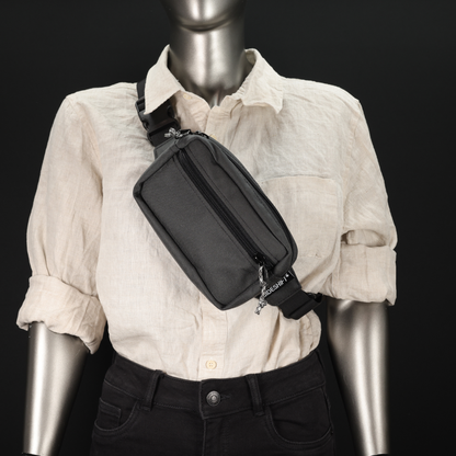 Waist Pack #015 (Dark Grey/Flo Orange)