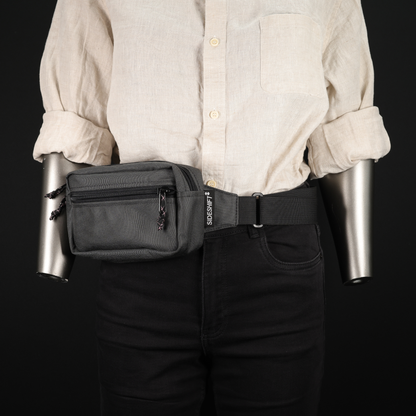 Waist Pack #016 (Dark Grey/Flo Orange)