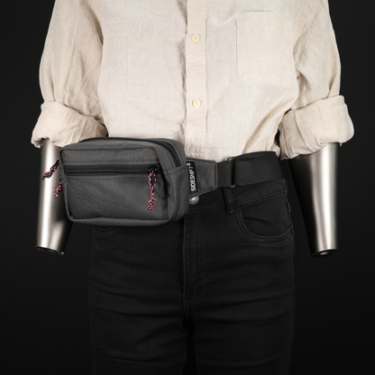 Waist Pack #017 (Dark Grey/Flo Orange)