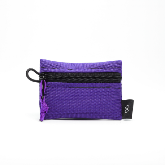 Tiny Pocket Pouch (#024) Purple/Dark Grey