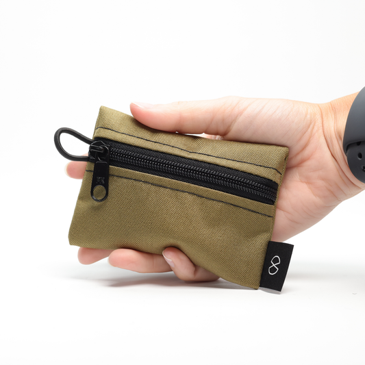 Tiny Pocket Pouch (#025) Khaki/Black