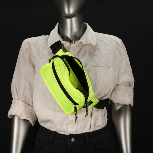 Waist Pack #019 (Flo Yellow/Black)