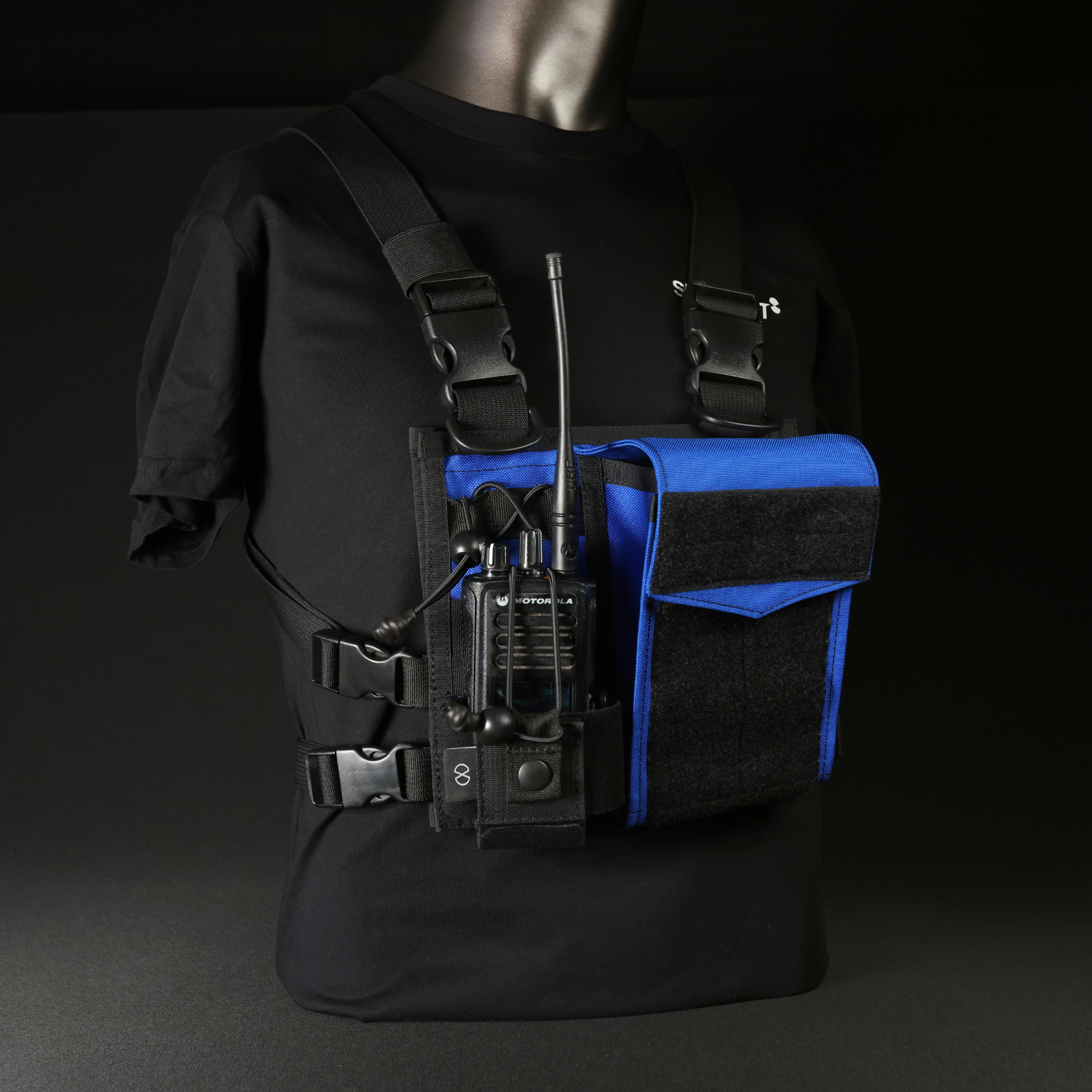 Chest Rig Type 2 (Black/Royal Blue)