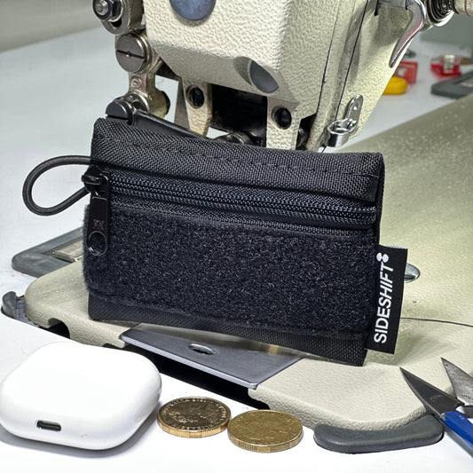 Tiny Pocket Pouch in Black w/ Front Loop
