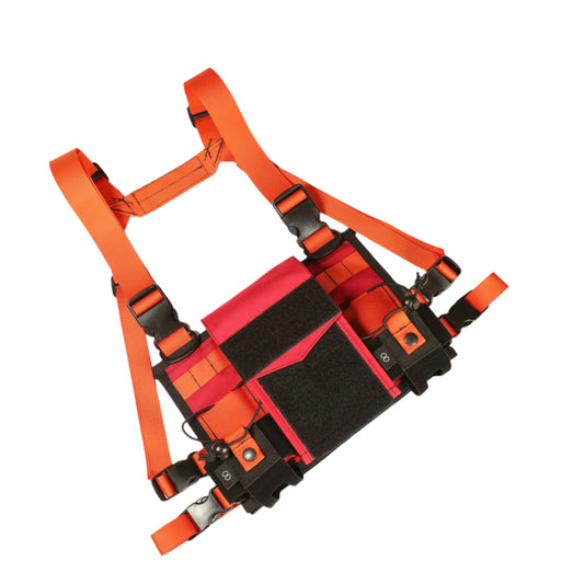 Chest Rig Type 3 (Black/Red/Orange)
