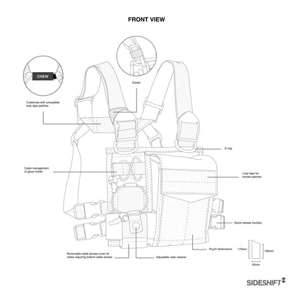 Chest Rig Type 2 (BLK/BLUE)