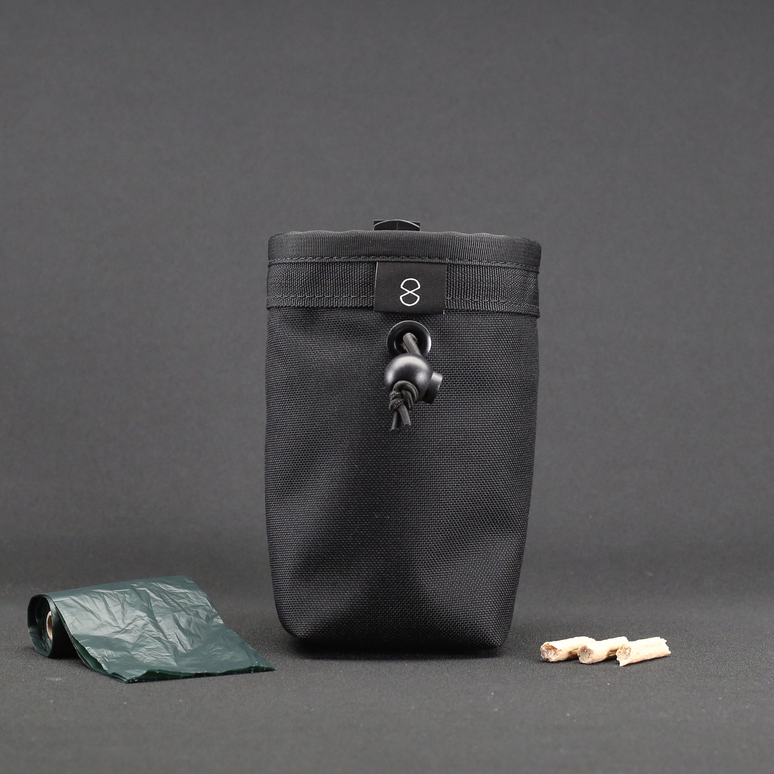 Dog Treat Pouch in Jet Black