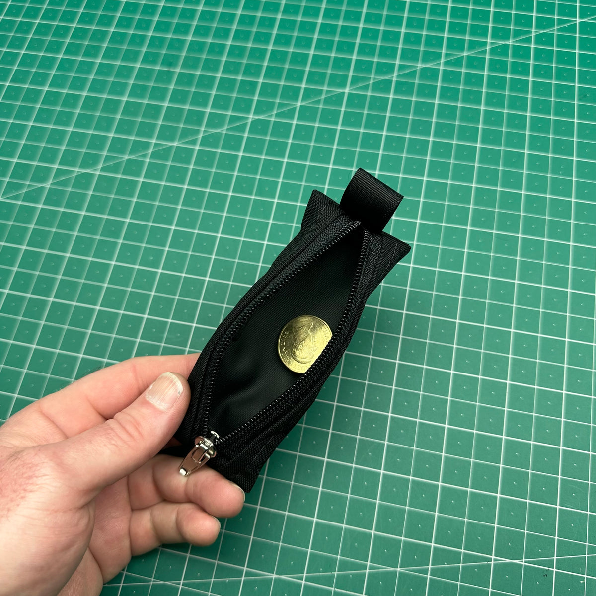 Very Tiny Pocket Rocket in 500D Black with locking zip