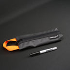 Grab Pouch in Dark Grey/Orange
