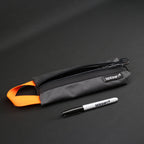 Grab Pouch in Dark Grey/Orange
