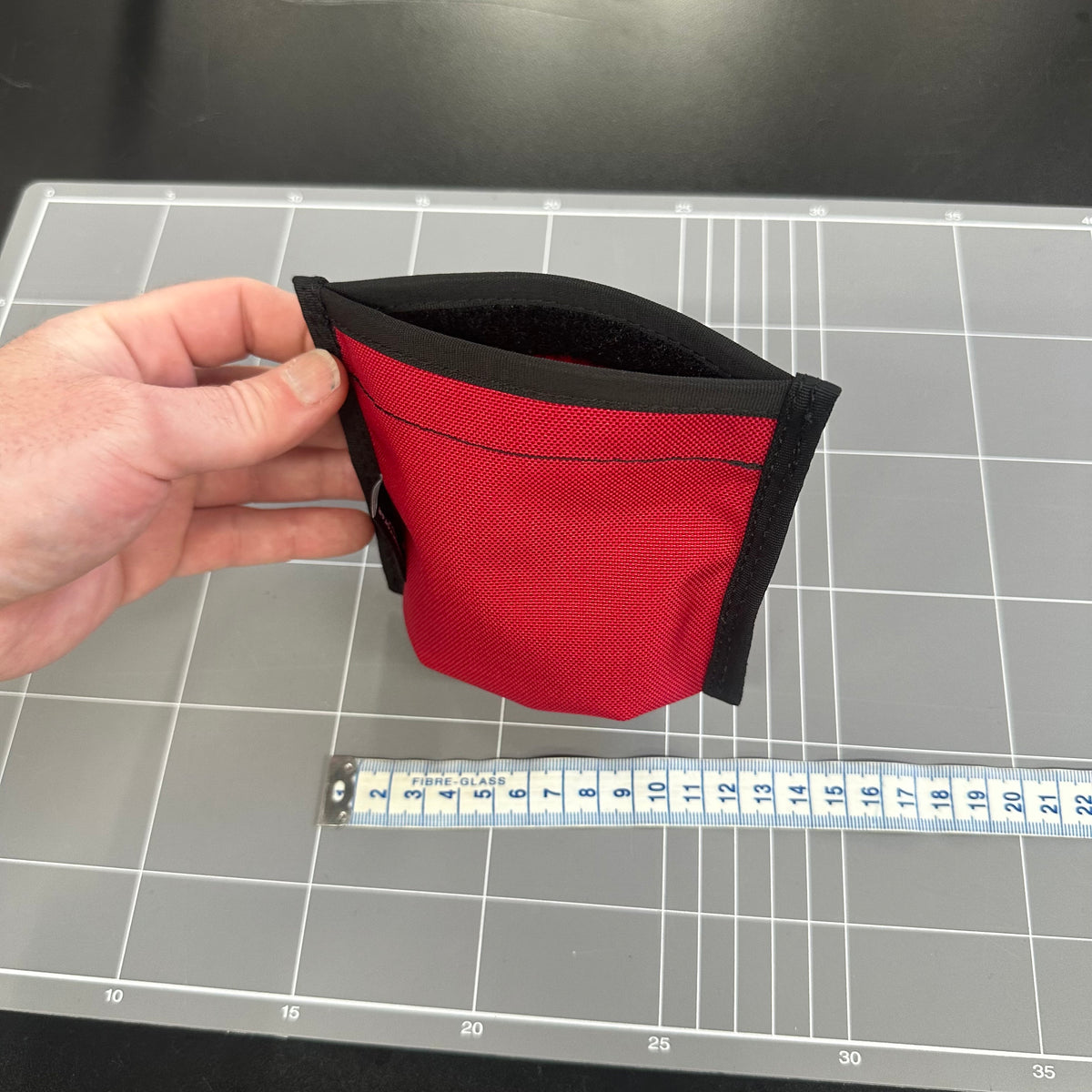 Little red organiser with gusset