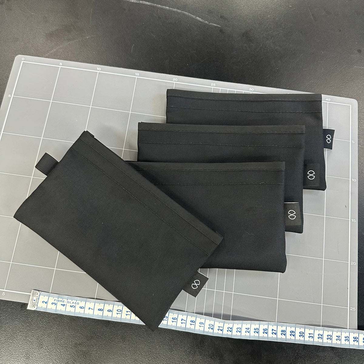 Flat Organiser Pouch Black
