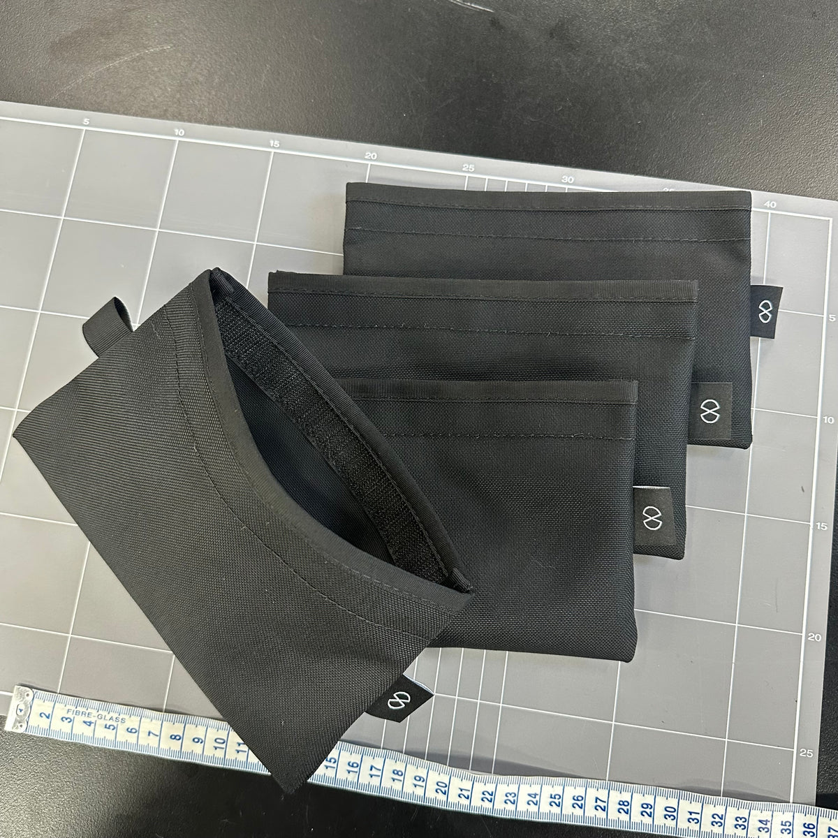 Flat Organiser Pouch Black