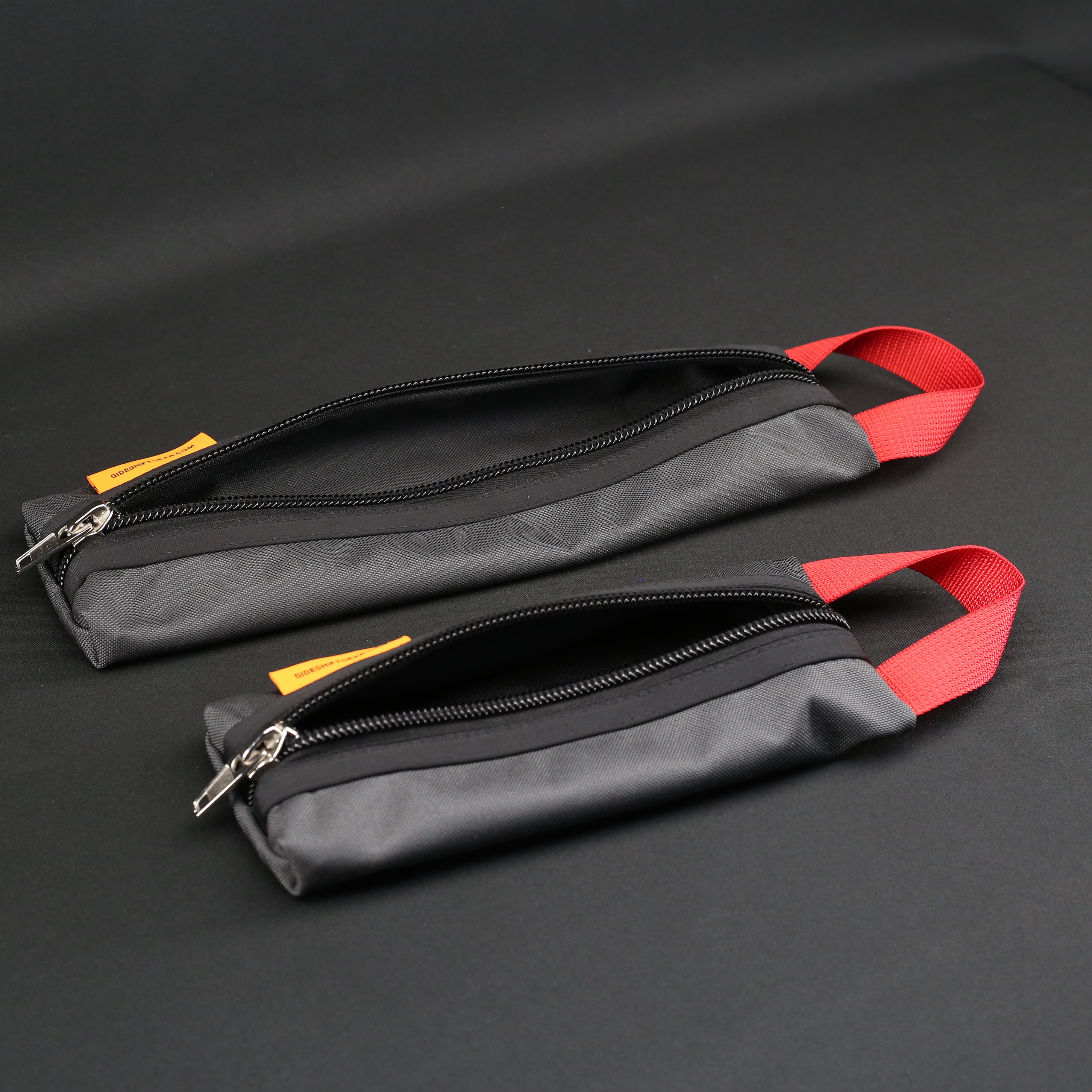 Grab Pouch in Dark Grey / Red. Special Batch.