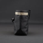 Dog Treat Pouch in Black x Tan