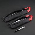 Grab Pouch in Black x Red