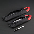 Grab Pouch in Black x Red