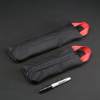 Grab Pouch in Black x Red