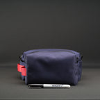 2 Piece Travel Pouch Set in Navy x Red