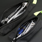 Grab Pouch in Black x Green