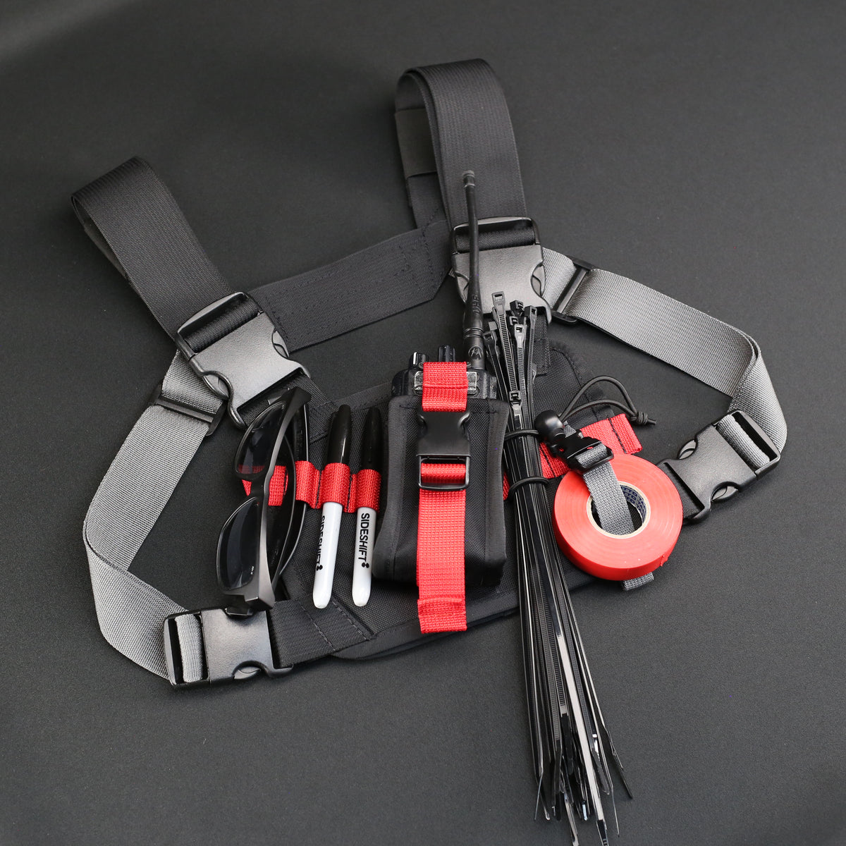Chest Rig - Type 7 Special in Black x Red