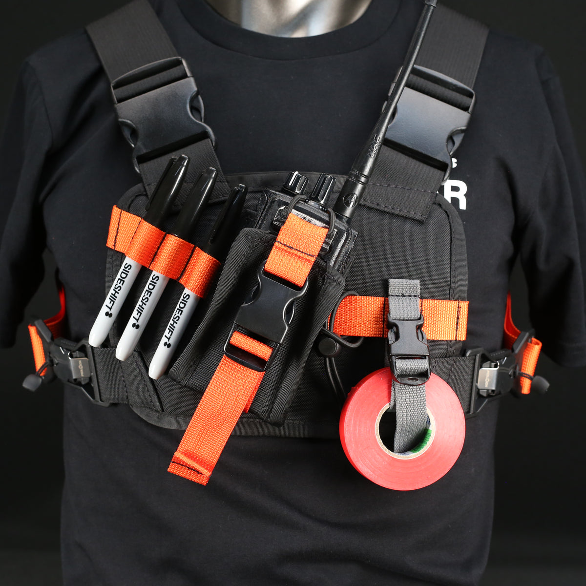 Chest Rig - Type 7 Special in Black x Antec Orange