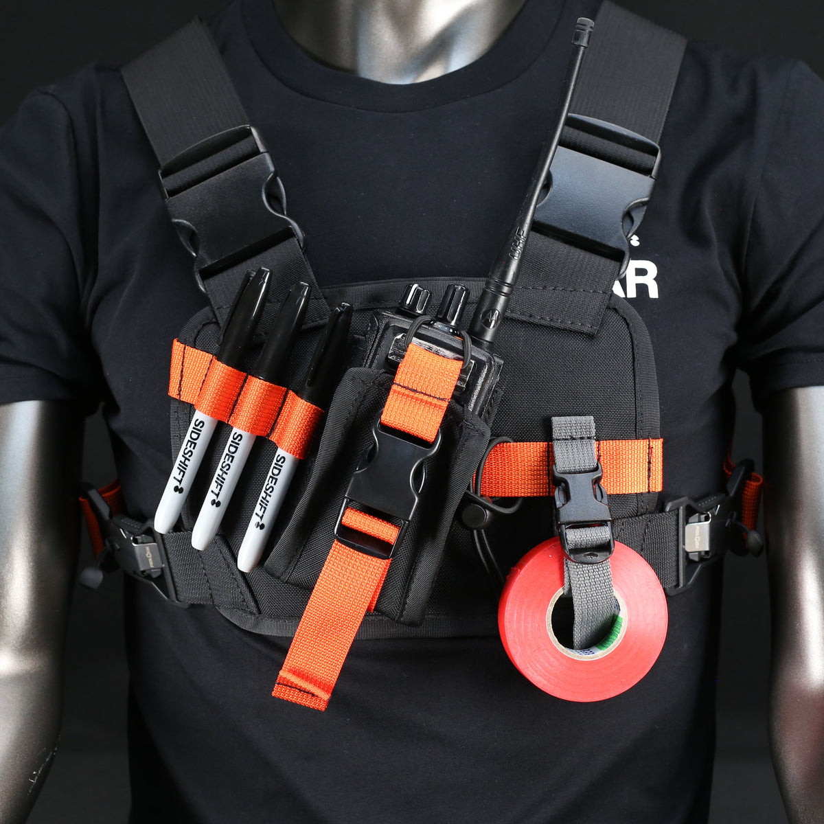 Chest Rig - Type 7 Special in Black x Antec Orange
