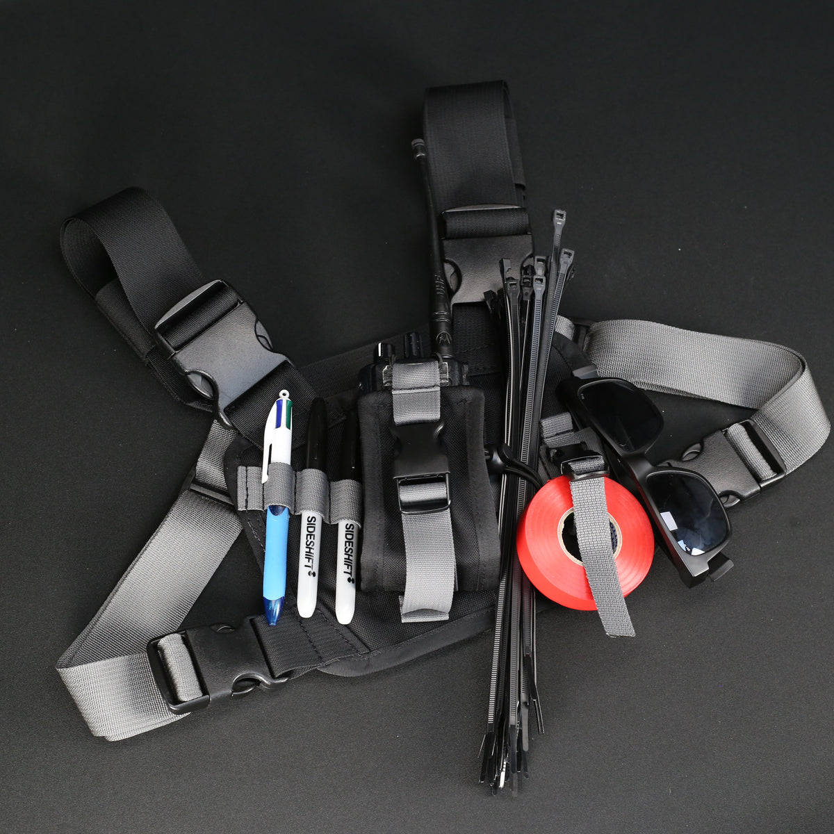 Chest Rig - Type 7 Special in Black x Wolf Grey