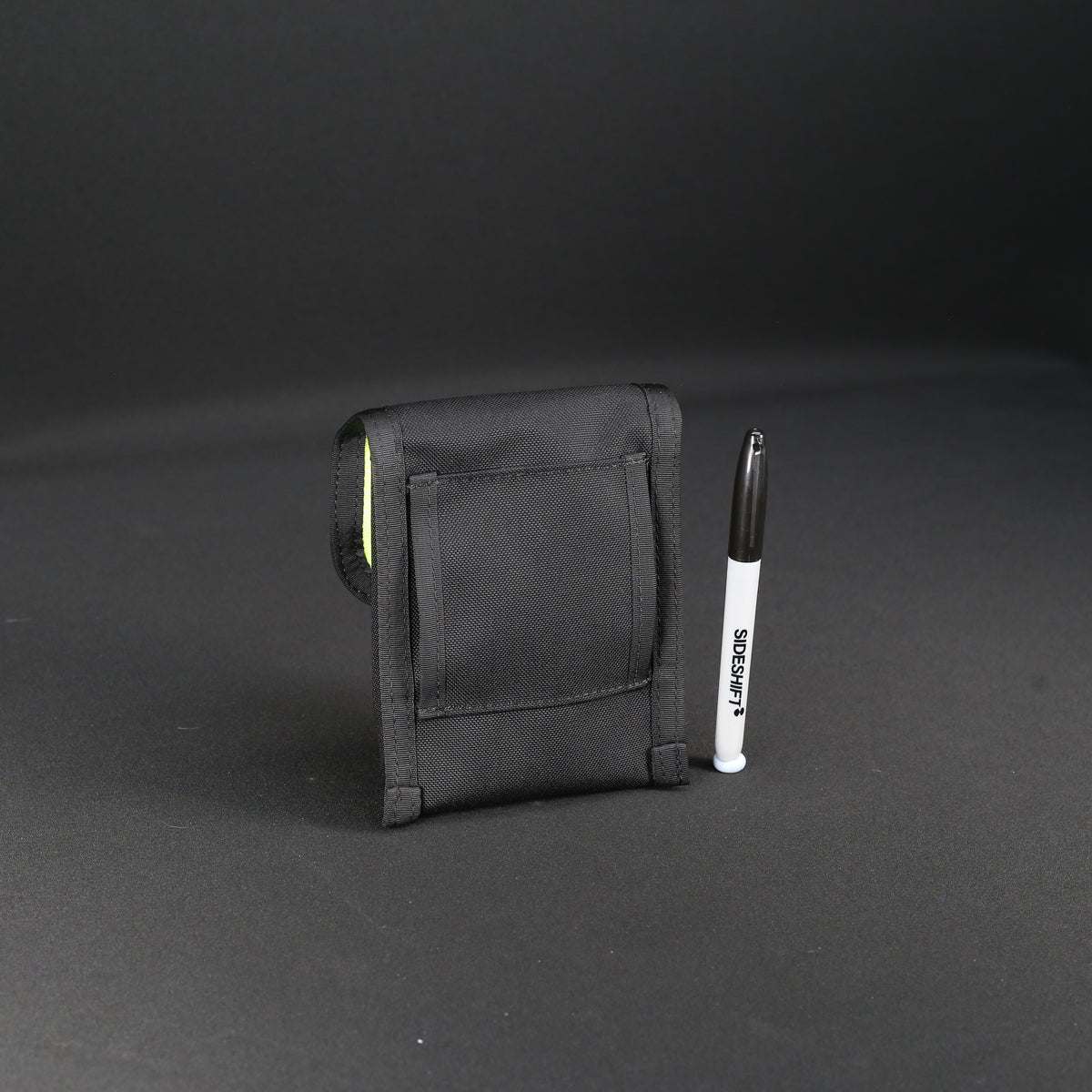 Belt Utility Pouch in Black x Fluro Yellow