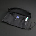 Small Tri-Fold Tool Roll in Black