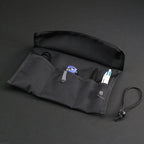 Small Tri-Fold Tool Roll in Black