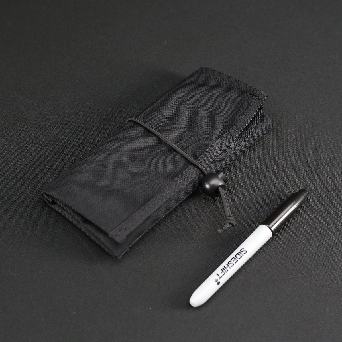 Small Tri-Fold Tool Roll in Black
