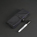 Small Tri-Fold Tool Roll in Black x Purple