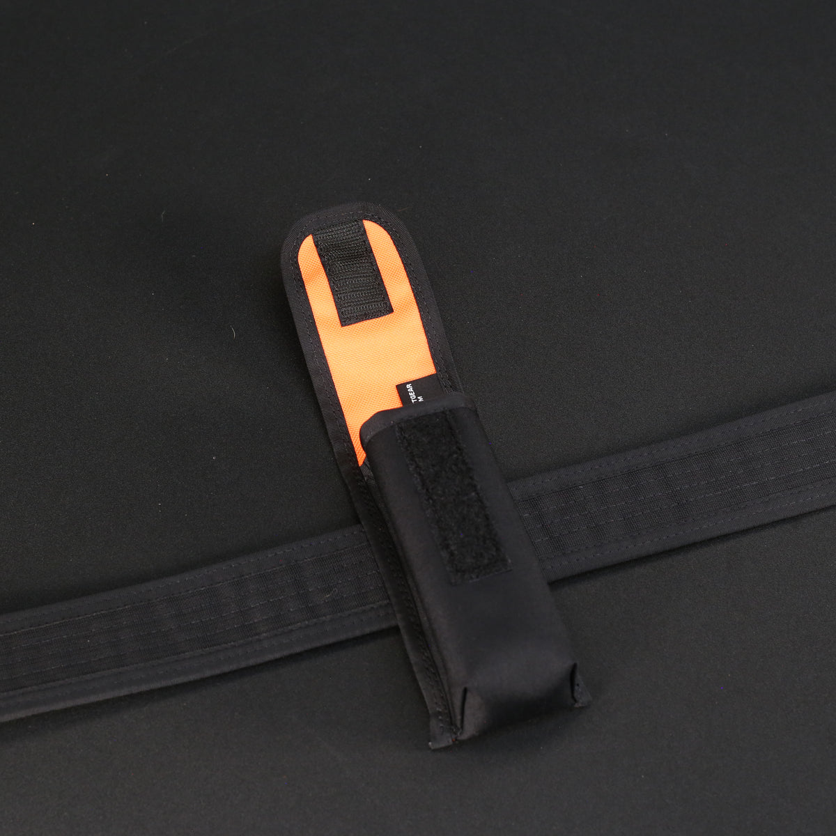 Belt Pouch Small in Black x Orange
