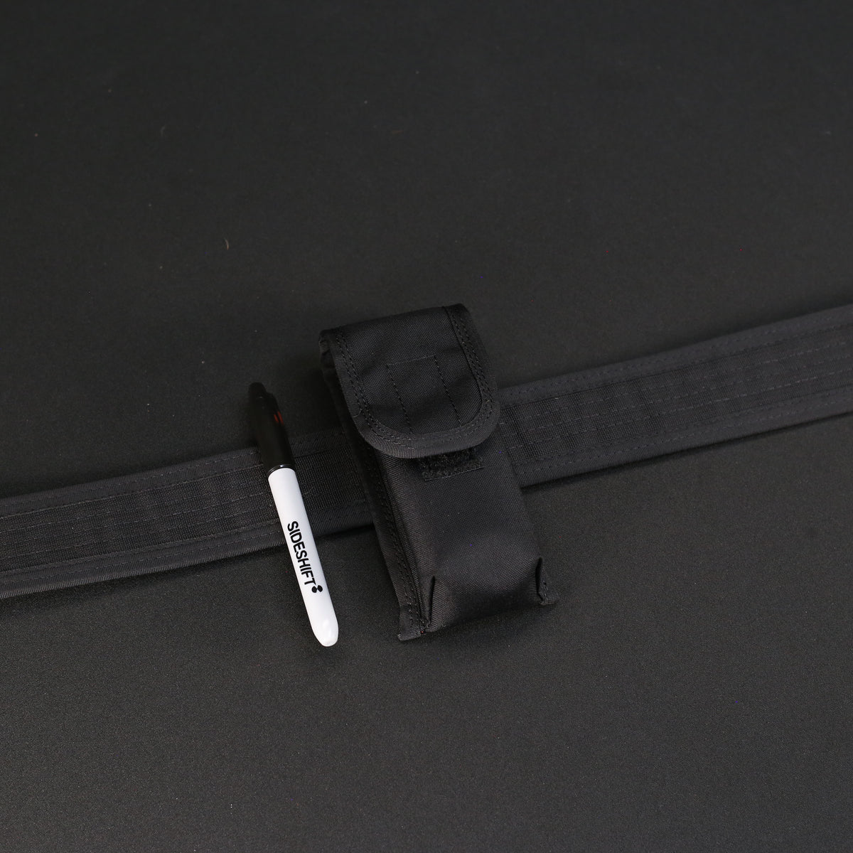 Belt Pouch Small in Black x Orange