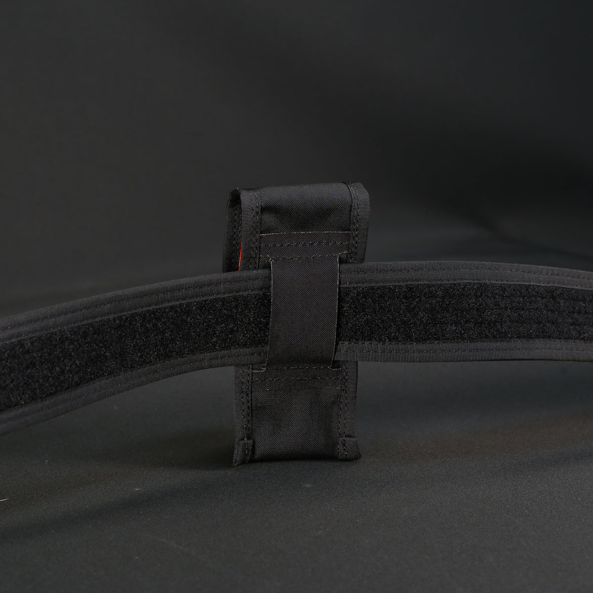 Belt Pouch Small in Black x Orange