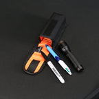 Belt Pouch Small in Black x Orange