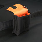 Belt Pouch Large in Black x Orange