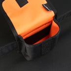 Belt Pouch Large in Black x Orange