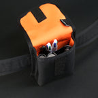 Belt Pouch Large in Black x Orange