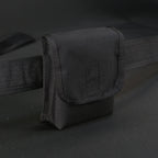 Belt Pouch Large in Black x Orange