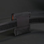 Belt Pouch Large in Black x Orange