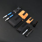 Belt Pouch Large in Black x Orange