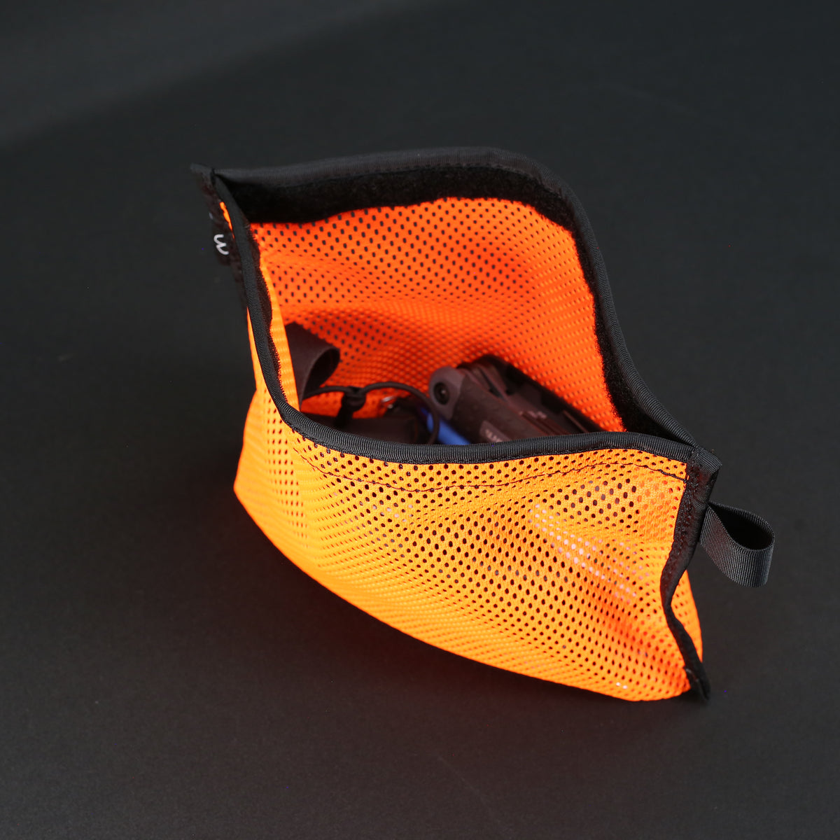 Mesh Stash Bag in Orange