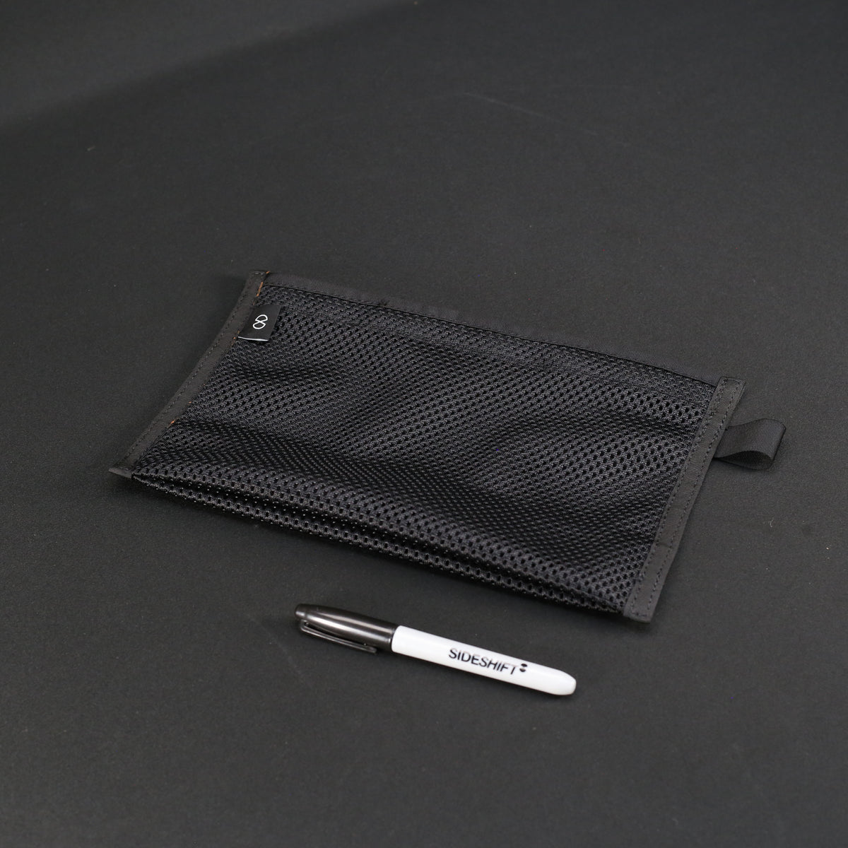 Mesh Stash Bag in Jet Black