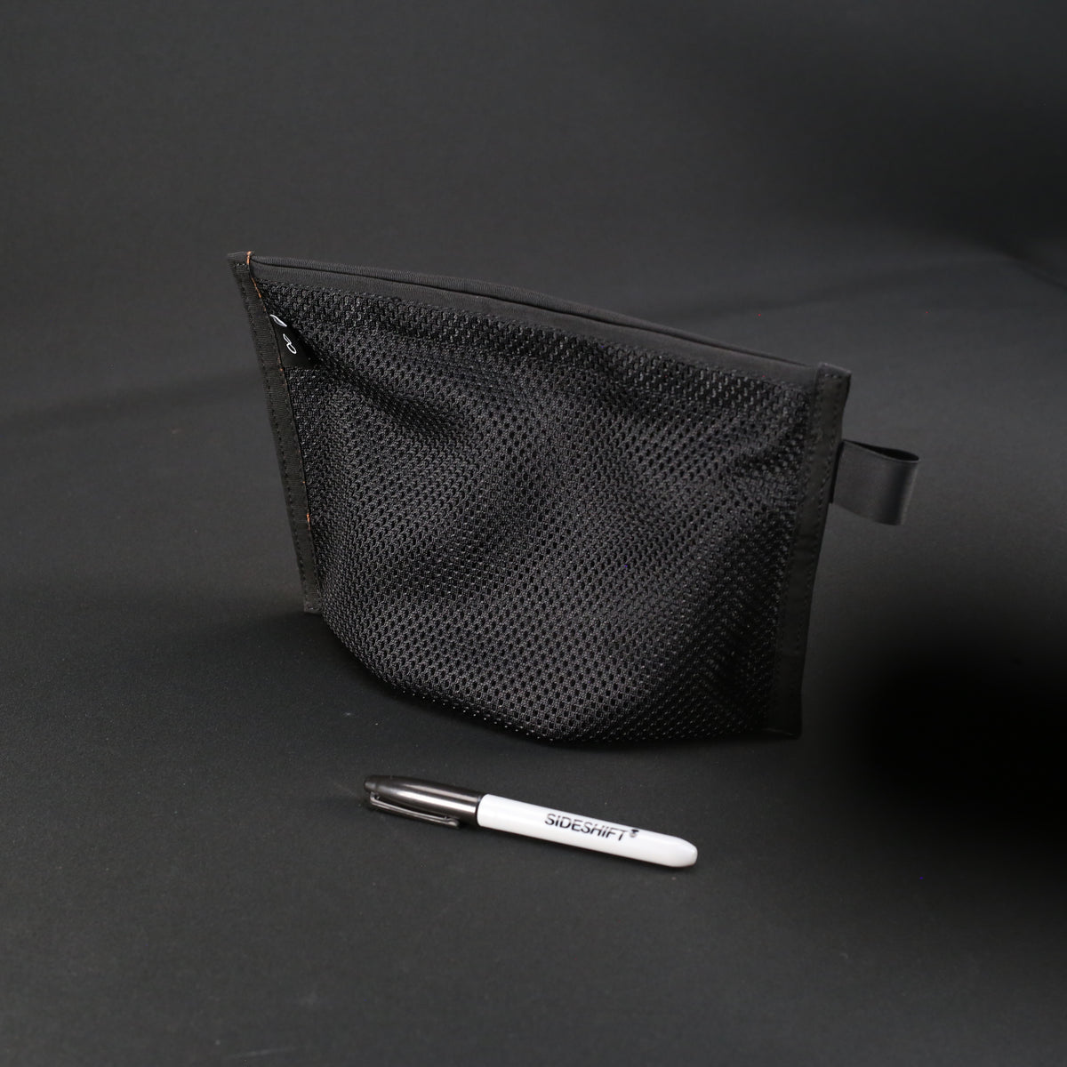 Mesh Stash Bag in Jet Black