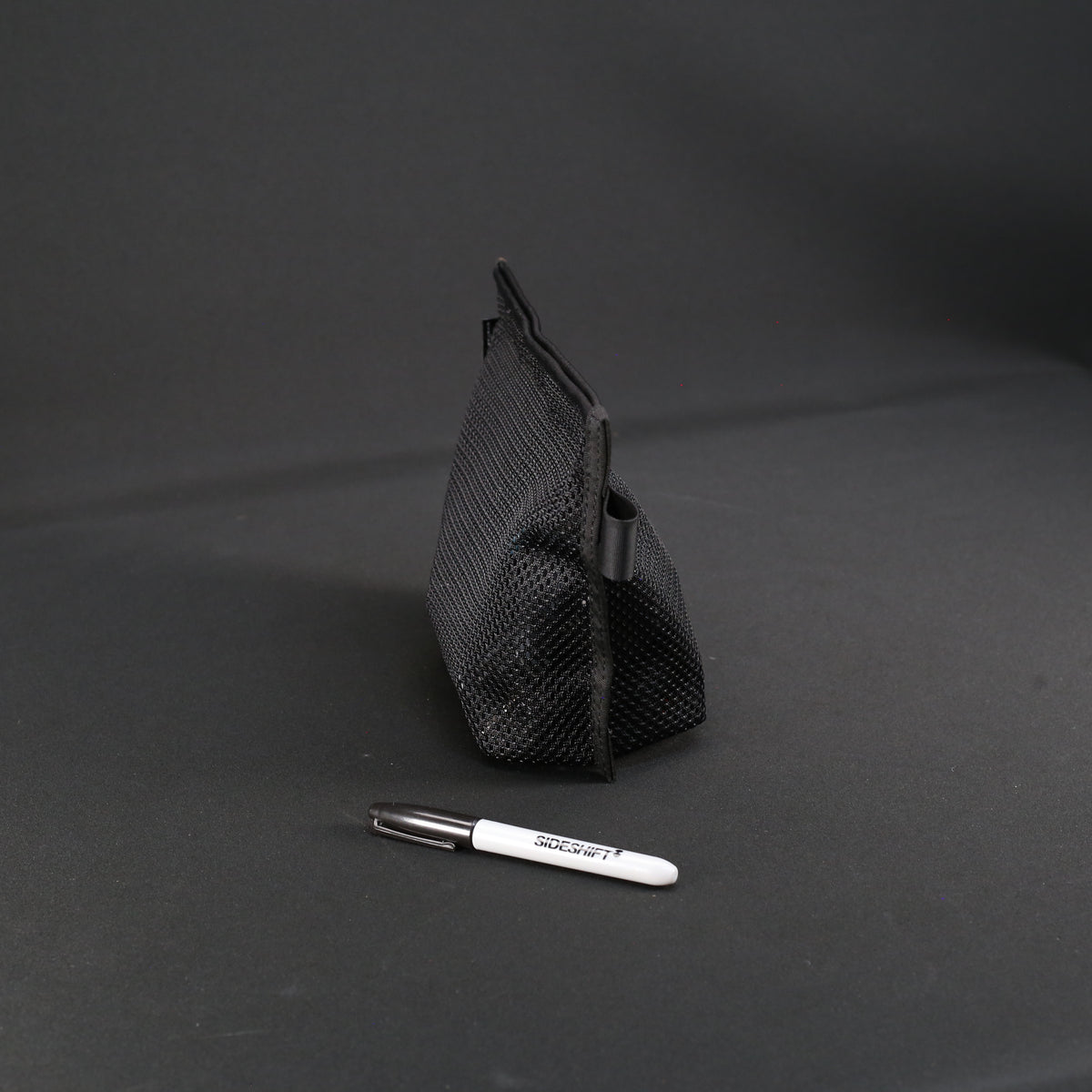Mesh Stash Bag in Jet Black