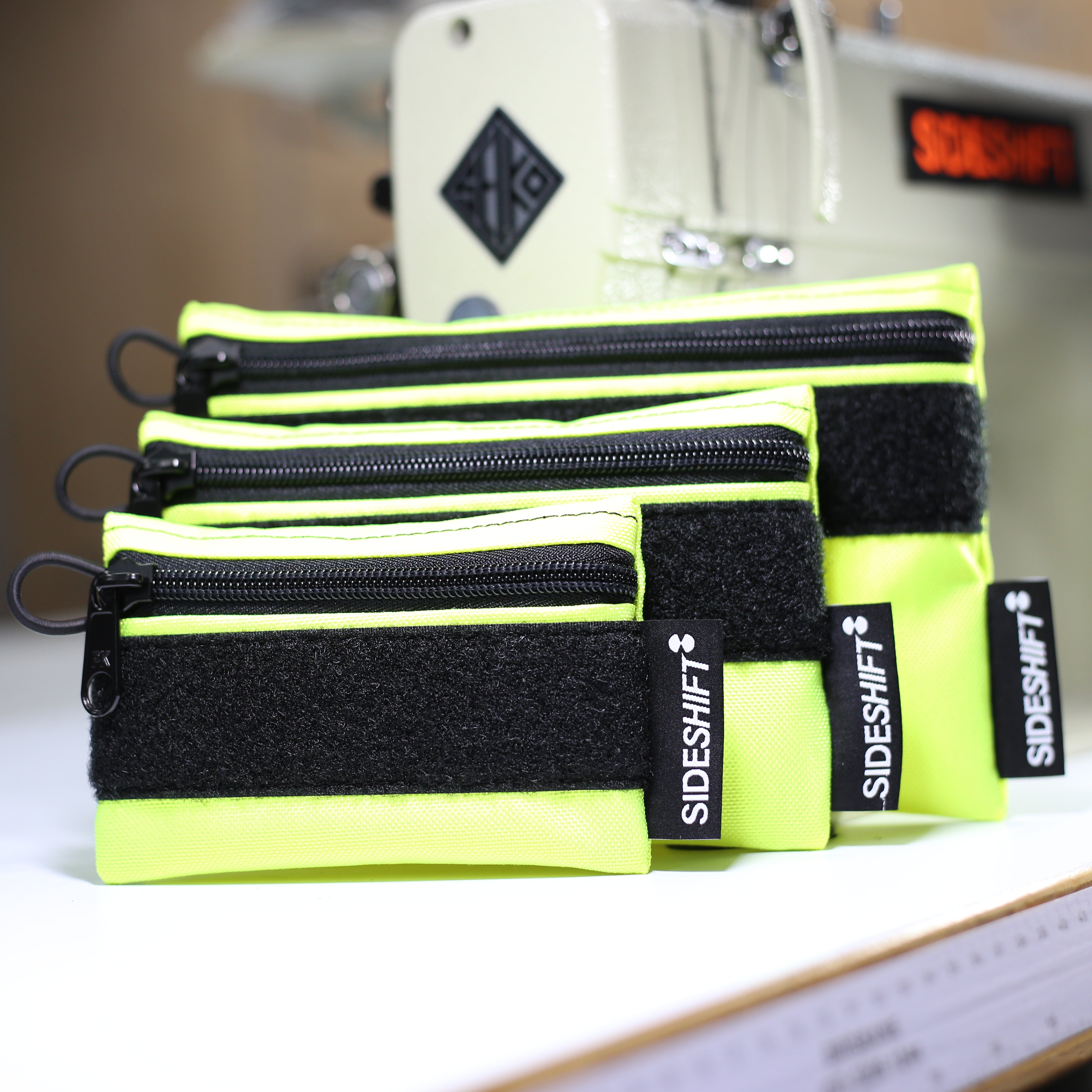 Organiser Pouches (3-Pack in Fluro Yellow)