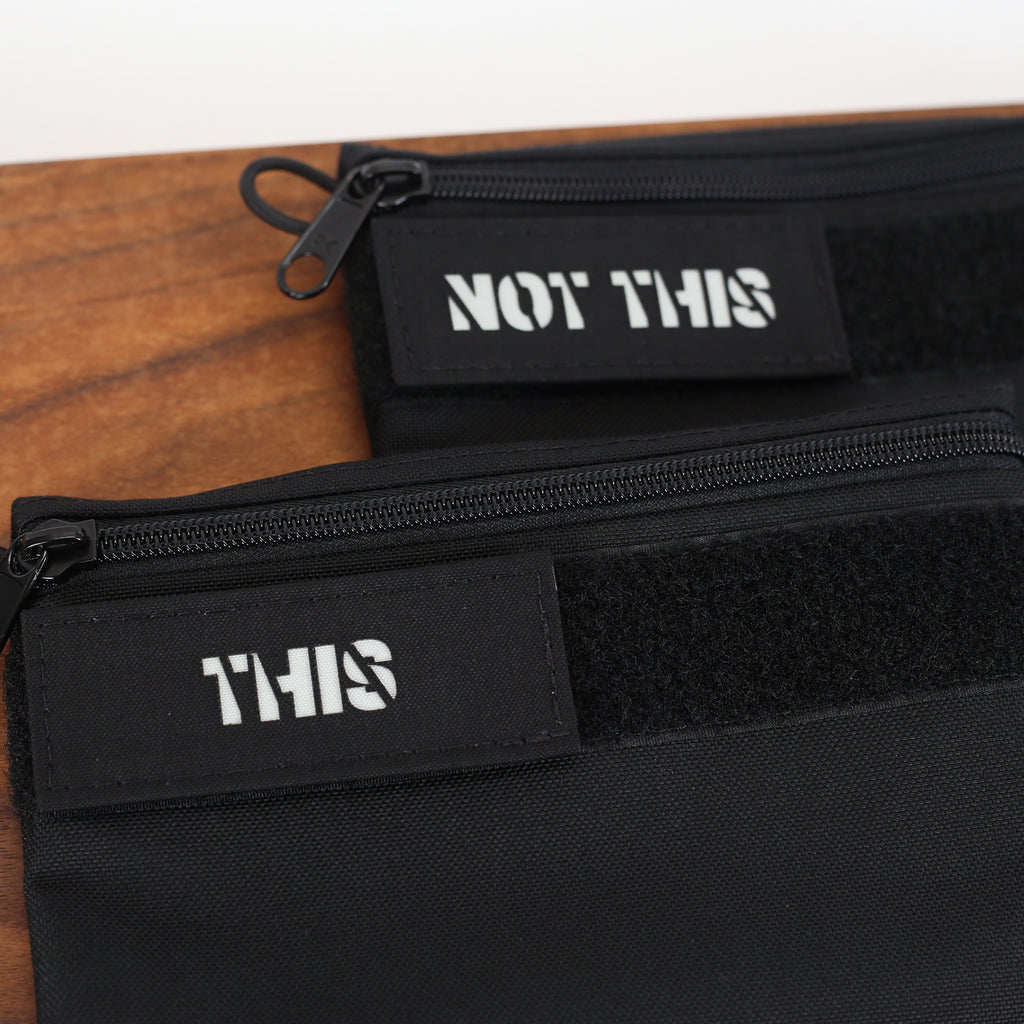 'This / Not This' Pouch Set
